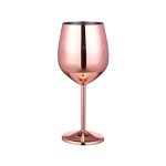 Verre a vin en acier inoxydable, 220 / 500ml, gobelet de cocktail, verre a vin rouge