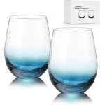 Verres a vin bleus craquel�s 560 ml