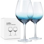 Verres a vin bleus craquel�s 630 ml