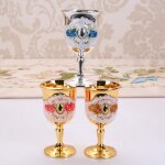Verres a vin, champagne, gobelet a boisson, tasse a cocktail, or, style europ�en vintage, cadeau cr�atif ...