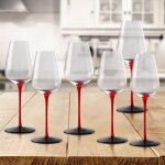 Verres a vin en cristal, 6 pièces, gobelet a verres a pied, tasse a boire pour fête de mariage Verres a vin en cristal, 6 pièces, gobelet a verres a pied, tasse a boire pour fête de mariage