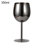 Verre a vin en cuivre en acier inoxydable, 350ml, pour la maison, monocouche, pour boisson au jus, gobelet ...