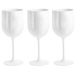 Verres a vin el�gants et incassables, verres a vin en plastique, verres a vin tr�s incassables