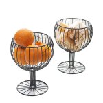 Verre a vin en fer forgé, 1 pièce, panier de stockage de snacks, plateau a desserts, panier a fruits ... Verre a vin en fer forgé, 1 pièce, panier de stockage de snacks, plateau a desserts, panier a fruits ...