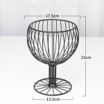 Verre a vin en fer forgé, panier de stockage de snacks plateau de snacks, panier a fruits pour dessert ... Verre a vin en fer forgé, panier de stockage de snacks plateau de snacks, panier a fruits pour dessert ...