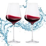 Verres a vin flottants 532 ml, lot de 2 verres a vin rouge, incassable verres a vin, verres a vin blanc, ...