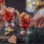 Verre a vin gaufr� en ambre, mini gobelet restaurant, latte, tasse a caf�, avec poign�e, whisky, vodka, ...