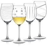 Verres a vin grav�s artisanaux en cristal