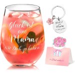 Verre a vin avec gravure - le bonheur est une maman comme toi, cadeau personnalis pour la fte des mres, ...