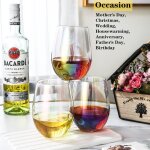 Verres a vin irisés arc - en - ciel de 532 ml grand verre a vin moderne pour bordeaux, cabernet, sauvignon, ... Verres a vin irisés arc - en - ciel de 532 ml grand verre a vin moderne pour bordeaux, cabernet, sauvignon, ...