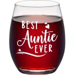 Verre a vin personnalis pour tante de la part de nice et neveu - cadeau d'anniversaire pour tante, ...