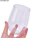 Verre a vin en plastique incassable, 4 pi�ces, verre a vin rouge en s�curit�, transparent, r�utilisable, ...