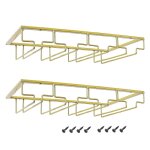 Verres a vin rack sous armoire etag�re a verres a vin support de verre a vin cintre de rangement en fil ...