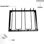 Verre a vin rack en vertu du cabinet porteur de verres a vin verres de stockage cintre en mtal organisateur ...