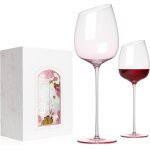 Verres a vin rose, soufflés a la main, 500ml, verres en cristal a longue tige, verres a vin rouge et ... Verres a vin rose, soufflés a la main, 500ml, verres en cristal a longue tige, verres a vin rouge et ...