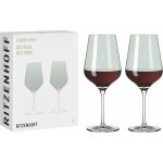 Verre a vin rouge 500 ml - srie fjordlicht n 4, 2 pices avec dgrad green