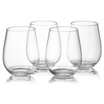 Verres a vin rouge et blanc de 16oz, ensemble de verres a vin incassable en plastique tritan pour les ...