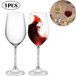 Verres a vin rouge en cristal 2 pices plomb gratuit, maison fte de mariage, anniversaire champagne ...