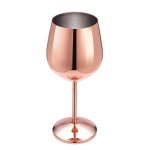Verres a vin rouge incassables en acier inoxydable, verres a vin incassables, verres a pied, verres a ...
