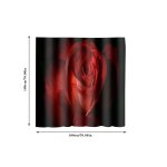 Verre a vin rouge avec rose rouge, 1 pièce, rideau de douche, décoration pour la saint - valentin, avec ... Verre a vin rouge avec rose rouge, 1 pièce, rideau de douche, décoration pour la saint - valentin, avec ...