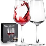 Verres a vin soufflés a la bouche en verre transparent a long pied pour vin rouge et blanc, cadeaux de ... Verres a vin soufflés a la bouche en verre transparent a long pied pour vin rouge et blanc, cadeaux de ...