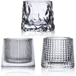 Verres a whisky en cristal � lot de 2, design classique