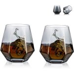 Verres a whisky diamant inclin�s ¿ lot de 6, 300 ml