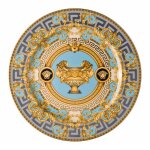 Versace home assiette plate 30 cm prestige gala bleu