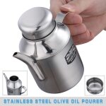 Verseur d'huile d'olive en acier inoxydable, distributeur de vinaigre de cuisine, bouteille pour vinaigre ... Verseur d'huile d'olive en acier inoxydable, distributeur de vinaigre de cuisine, bouteille pour vinaigre ...