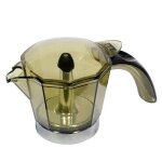 Verseuse complète (avec couvercle) (sans joint et grille) cafetière expresso (7332158500 delonghi) Verseuse complète (avec couvercle) (sans joint et grille) cafetière expresso (7332158500 delonghi)