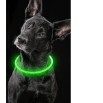 (vert) 1 pi�ce collier lumineux pour chien, collier led rechargeable par usb, peut etre coup� a n'importe ...