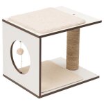 Vesper arbre a chat stool - blanc