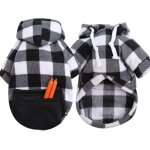 Vêtements chauds en laine douce pour animaux de compagnie, sweats a capuche a carreaux pour chiens, tenue ... Vêtements chauds en laine douce pour animaux de compagnie, sweats a capuche a carreaux pour chiens, tenue ...