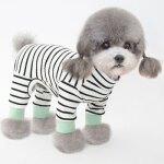 Vêtements pour chiens a rayures, combinaison pour chat, col haut, manches longues, chemise a 4 jambes, ... Vêtements pour chiens a rayures, combinaison pour chat, col haut, manches longues, chemise a 4 jambes, ...
