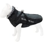 Vêtements pour grands chiens avec coulée sfp, veste imperméable pour chiens, manteau rembourré doux pour ... Vêtements pour grands chiens avec coulée sfp, veste imperméable pour chiens, manteau rembourré doux pour ...
