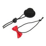 V�tements pour reptiles - omabeta - chapeau et noeud papillon - noir - rouge - feutre respirant