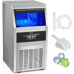 Vevor commercial ice maker 41kg24h ice preparation device 45 ice cube trays storage capacity 11kg auto ... Vevor commercial ice maker 41kg24h ice preparation device 45 ice cube trays storage capacity 11kg auto ...