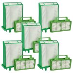 Vhbw lot de 10 filtres compatible avec sebo airbelt k3, k1 aspirateur - filtre de protection hygi�ne, ...
