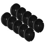 Vhbw 10x filtres � charbon actif compatible avec airlux hc41e, hc41a hotte aspirante - 19 cm