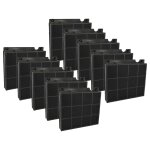 Vhbw 10x filtres � charbon actif compatible avec de dietrich dhd377xp1, dhd466, dhd466xp1 hotte aspirante ...