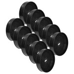 Vhbw 10x filtres � charbon actif compatible avec oranier opal 60 s, opal, meba 90 w, miran 60 s, mini, ...