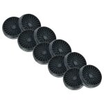 Vhbw 10x filtres � charbon actif remplacement pour bosch dhz5276 pour hotte aspirante - 19 cm