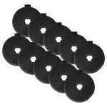 Vhbw 10x filtres  charbon actif compatible avec teka dhl 985 t, dhl686t, dhx110p isla, dh90 isla, dhb60, ...