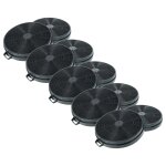 Vhbw 10x filtres � charbon actif compatible avec whirlpool continua 120, continua 90, cappa, cappa trivalcucin ...