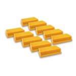 Vhbw 10x filtres plats pour aspirateur comme bosch 2 607 432 034, 2607432033
