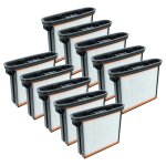 Vhbw 10x filtre pliss� plat f8 compatible avec spit ac1630p, ac1625, ac1600, ac1630pm aspirateur sec ...