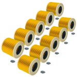 Vhbw 10x filtre pliss remplacement pour stanley 41864 - a pour aspirateur - jaune
