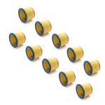 Vhbw 10x filtre rond / filtre en lamelles pour aspirateur, robot, aspirateur multifonctions fam aquavac ...