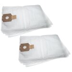 Vhbw 10x sacs compatible avec nilfisk eliminator1, gd 320, iq215, ewd300s, gwd 325 aspirateur - microfibre ...