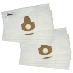 Vhbw 10x sacs compatible avec parkside pnts 1400 d1, 1400 e2, 1400 b1, 1400 c1 aspirateur - microfibre ...